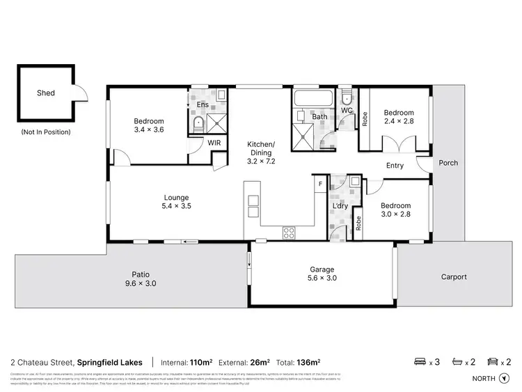 Floorplan of Homely house listing, 2 Chateau Street, Springfield Lakes QLD 4300