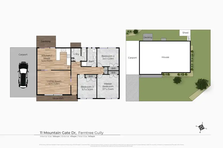 Floorplan of Homely unit listing, 11 Mountain Gate Drive, Ferntree Gully VIC 3156
