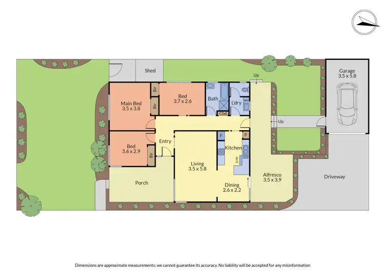 Floorplan of Homely unit listing, 1/5 Benedikt Court, Scoresby VIC 3179