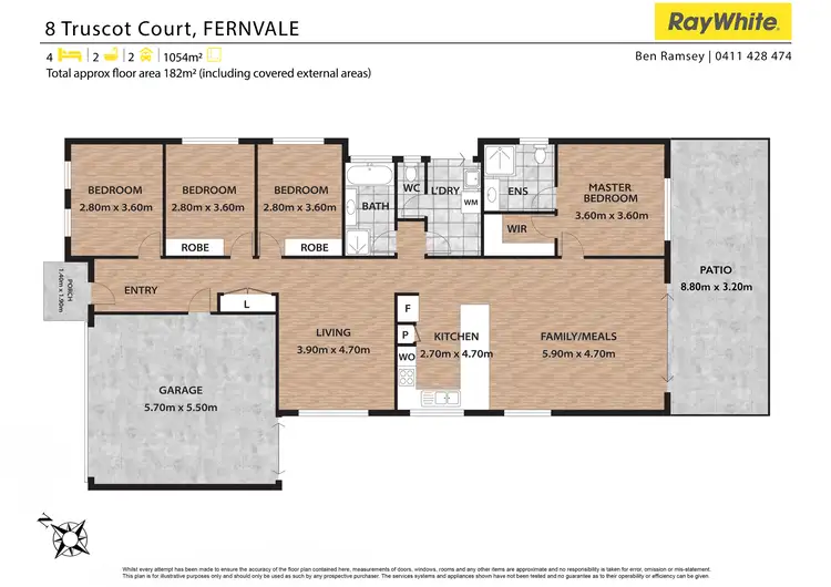 Floorplan of Homely house listing, 8 Truscot Court, Fernvale QLD 4306