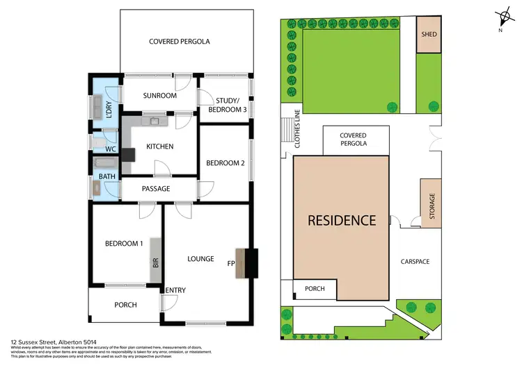 Floorplan of Homely house listing, 12 Sussex Street, Alberton SA 5014