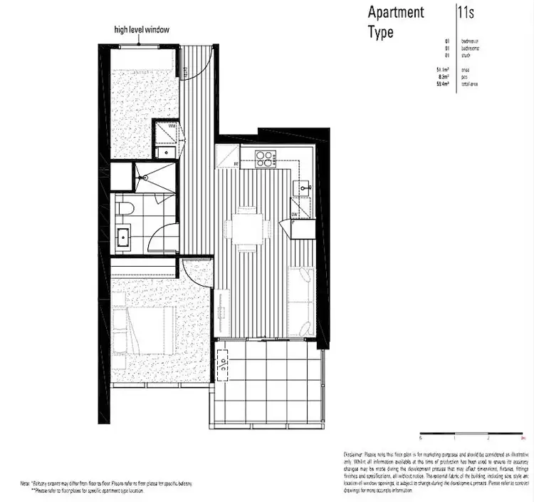Floorplan of Homely apartment listing, 707B/828 Whitehorse Road, Box Hill VIC 3128