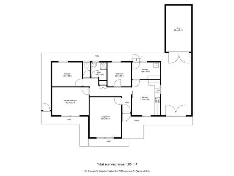 Floorplan of Homely house listing, 6 Venn Terrace, Kingston Se SA 5275