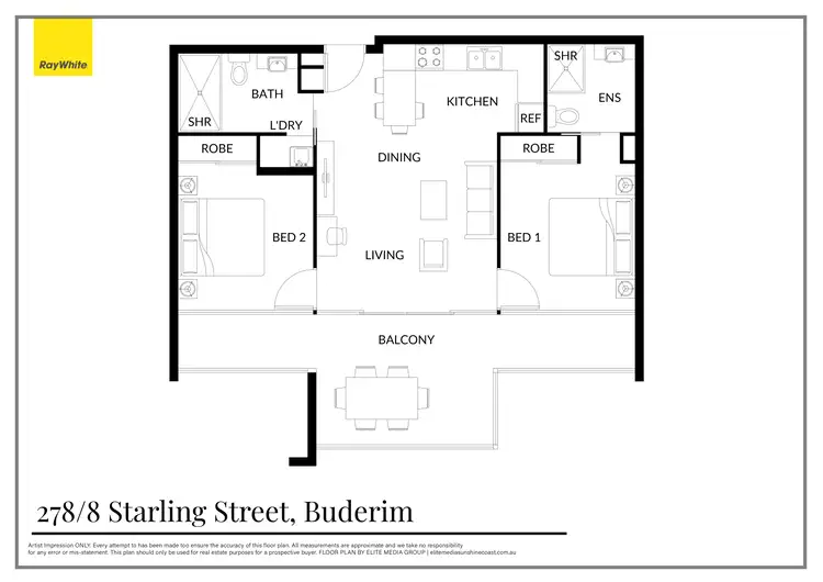 Floorplan of Homely house listing, 278/8 Starling Street, Buderim QLD 4556
