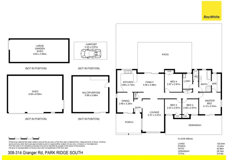 Floorplan of Homely house listing, 308-314 Granger Road, Park Ridge South QLD 4125