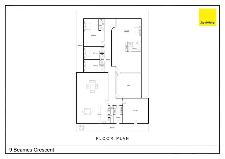 Floorplan of Homely house listing, 9 Beames Crescent, Cannon Valley QLD 4800
