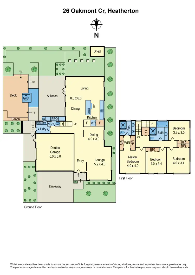 Floorplan of Homely house listing, 26 Oakmont Crescent, Heatherton VIC 3202