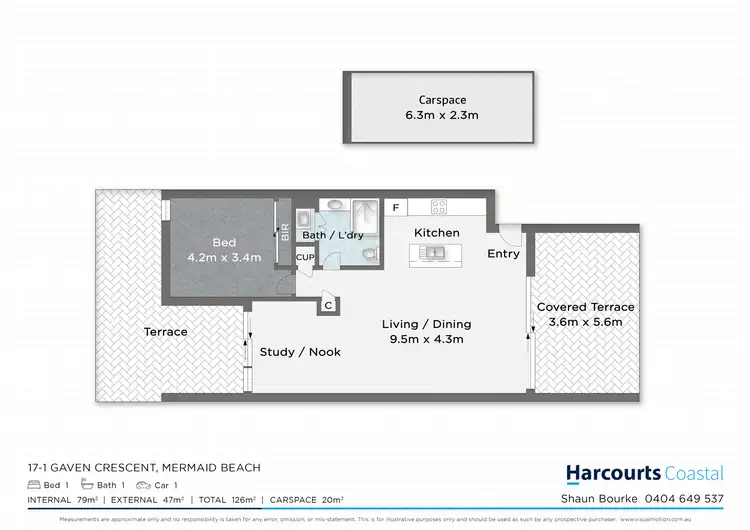 Floorplan of Homely apartment listing, 17/1 Gaven Crescent, Mermaid Beach QLD 4218