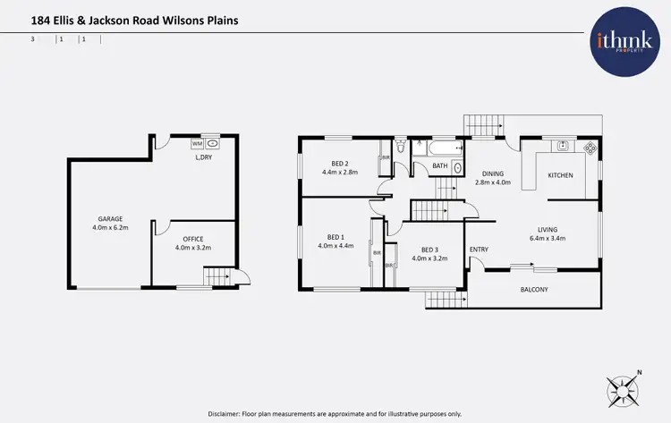 Floorplan of Homely house listing, 184 Ellis & Jackson Road, Wilsons Plains QLD 4307