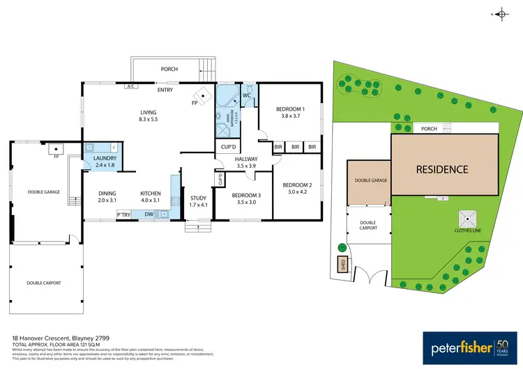 Floorplan of Homely house listing, 18 Hanover Crescent, Blayney NSW 2799