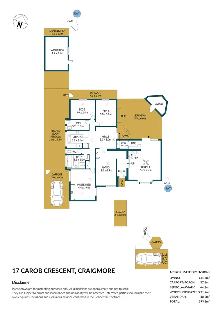 Floorplan of Homely house listing, 17 Carob Crescent, Craigmore SA 5114