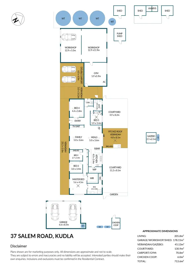Floorplan of Homely house listing, 37 Salem Road, Kudla SA 5115