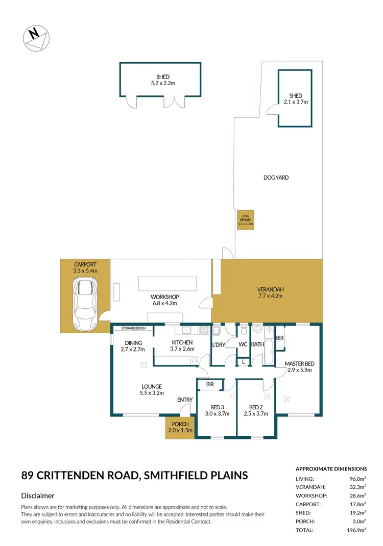 Floorplan of Homely house listing, 89 Crittenden Road, Smithfield Plains SA 5114