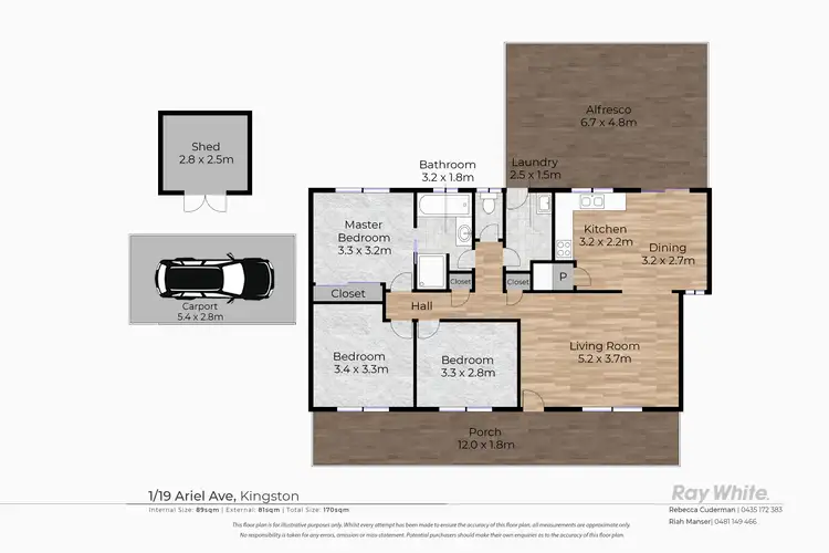 Floorplan of Homely house listing, 1/19 Ariel Avenue, Kingston QLD 4114