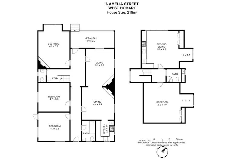 Floorplan of Homely house listing, 6 Amelia Street, West Hobart TAS 7000