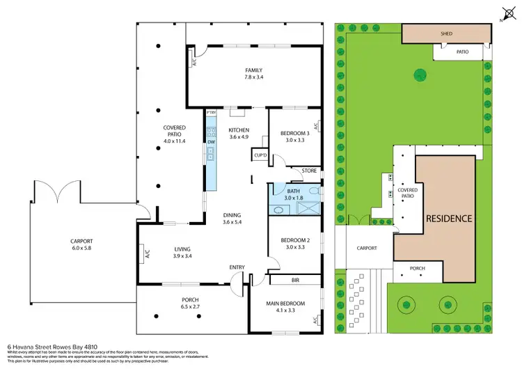 Floorplan of Homely house listing, 6 Havana Street, Rowes Bay QLD 4810