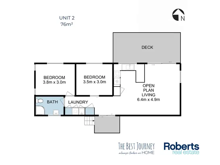 Floorplan of Homely unit listing, 2/164 Hazards View Drive, Coles Bay TAS 7215