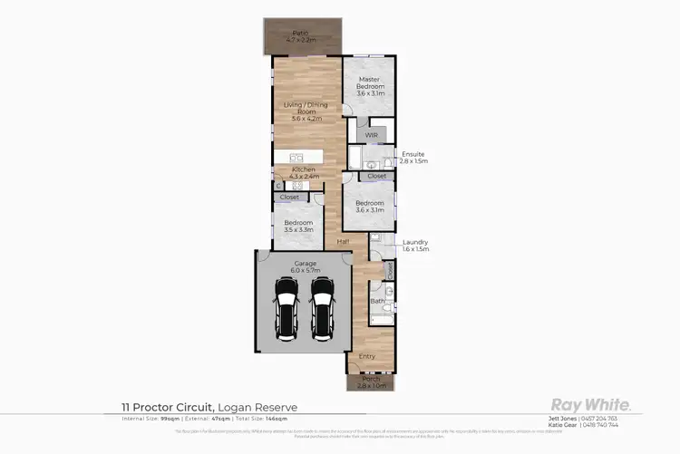 Floorplan of Homely house listing, 11 Proctor Circuit, Logan Reserve QLD 4133