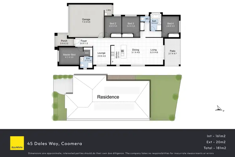 Floorplan of Homely house listing, 45 Dales Way, Coomera QLD 4209