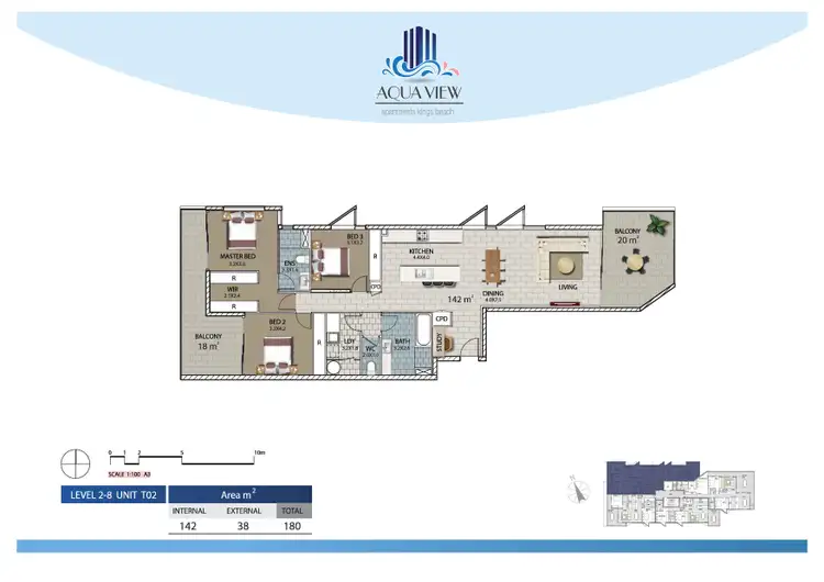 Floorplan of Homely apartment listing, 202/29 Canberra Terrace, Kings Beach QLD 4551