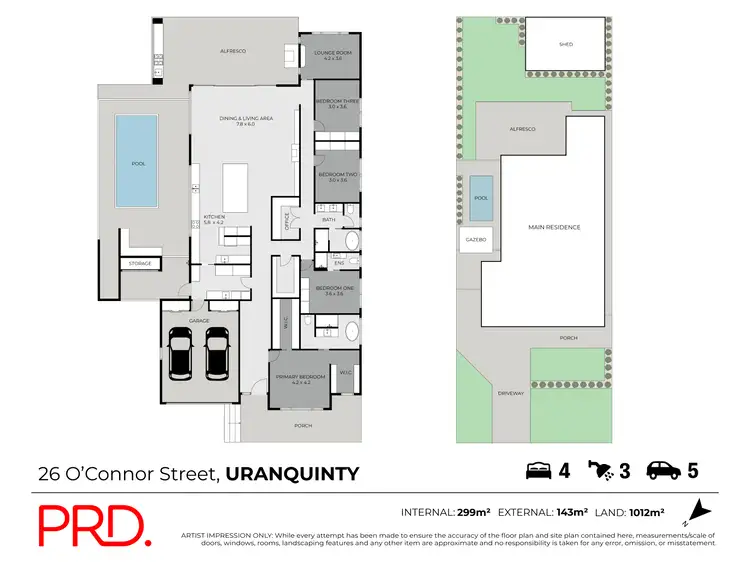 Floorplan of Homely house listing, 26 O'Connor Street, Uranquinty NSW 2652