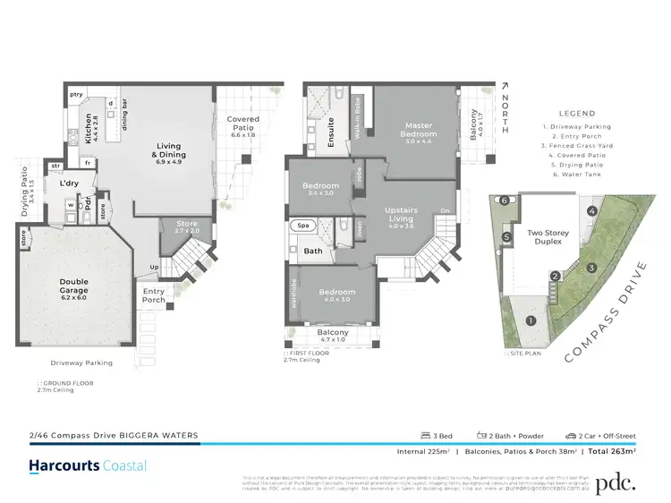 Floorplan of Homely house listing, 2/46 Compass Drive, Biggera Waters QLD 4216