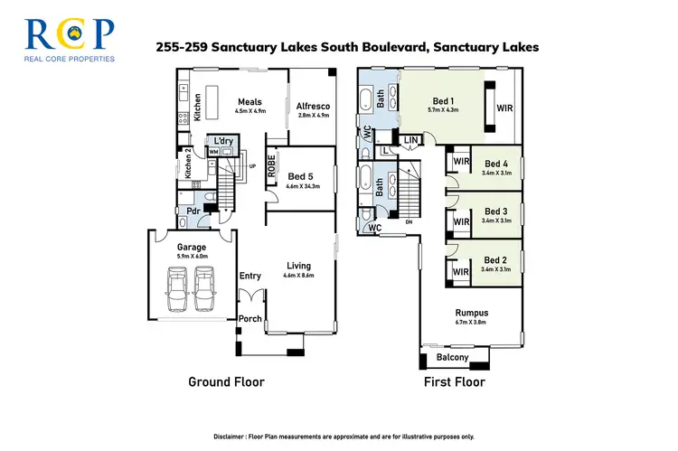 Floorplan of Homely house listing, 255-259 Sanctuary Lakes South Boulevard, Sanctuary Lakes VIC 3030