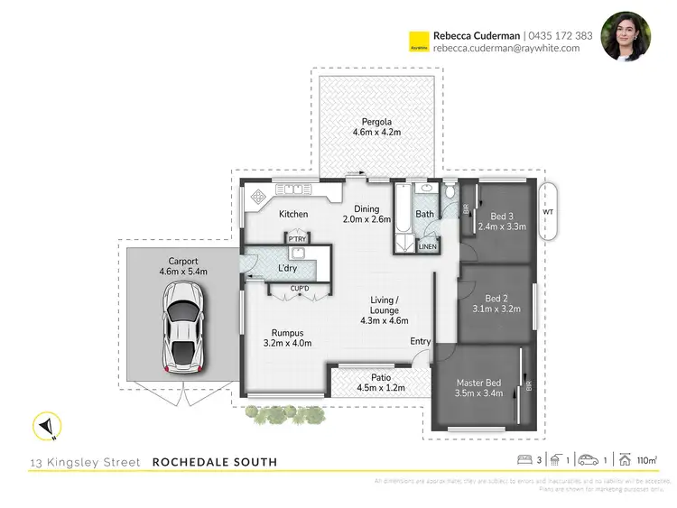 Floorplan of Homely house listing, 13 Kingsley Street, Rochedale South QLD 4123
