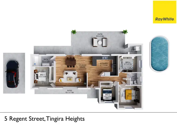 Floorplan of Homely house listing, 5 Regent Street, Tingira Heights NSW 2290