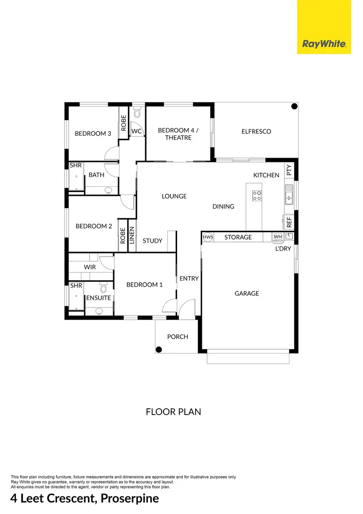 Floorplan of Homely house listing, 4 Leet Crescent, Proserpine QLD 4800