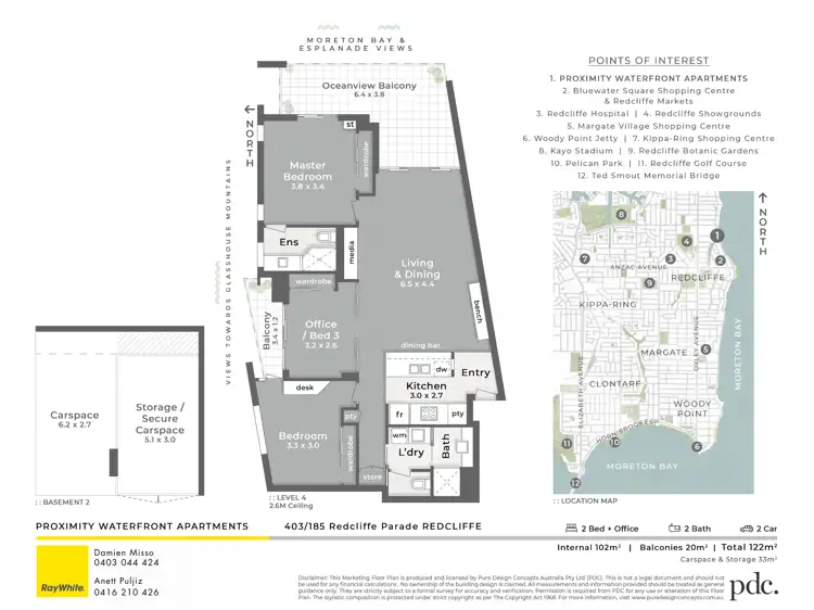 Floorplan of Homely unit listing, 403/185 Redcliffe Parade, Redcliffe QLD 4020