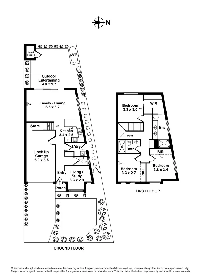 Floorplan of Homely townhouse listing, 1/4 Goble Street, Laverton VIC 3028