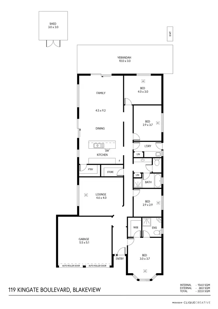 Floorplan of Homely house listing, 119 Kingate Boulevard, Blakeview SA 5114