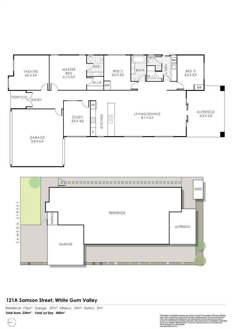Floorplan of Homely house listing, 121A Samson Street, White Gum Valley WA 6162