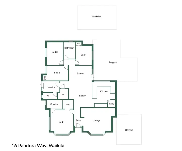 Floorplan of Homely house listing, 16 Pandora Way, Waikiki WA 6169