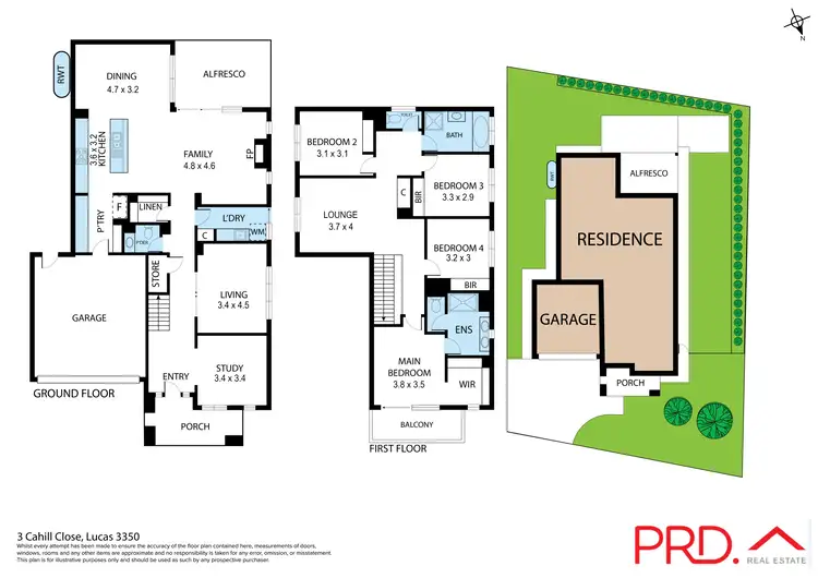 Floorplan of Homely house listing, 3 Cahill Close, Lucas VIC 3350