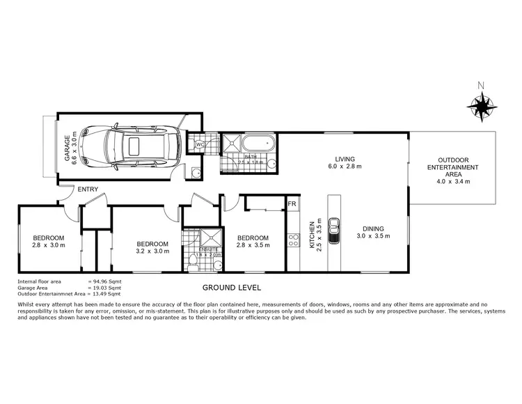 Floorplan of Homely house listing, 9 Gains Place, Glenvale QLD 4350