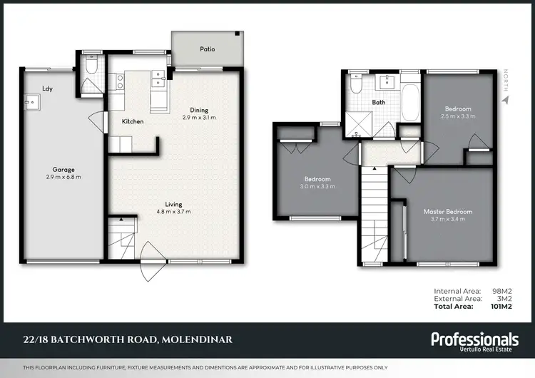 Floorplan of Homely townhouse listing, 22/18 Batchworth Road, Molendinar QLD 4214