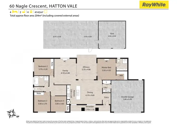 Floorplan of Homely house listing, 60 Nagle Crescent, Hatton Vale QLD 4341