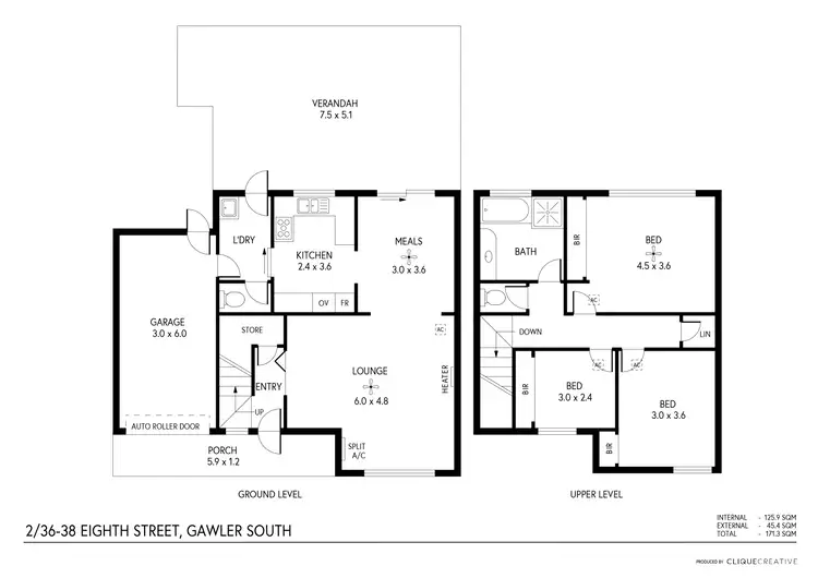 Floorplan of Homely unit listing, 2/36-38 Eighth Street, Gawler South SA 5118