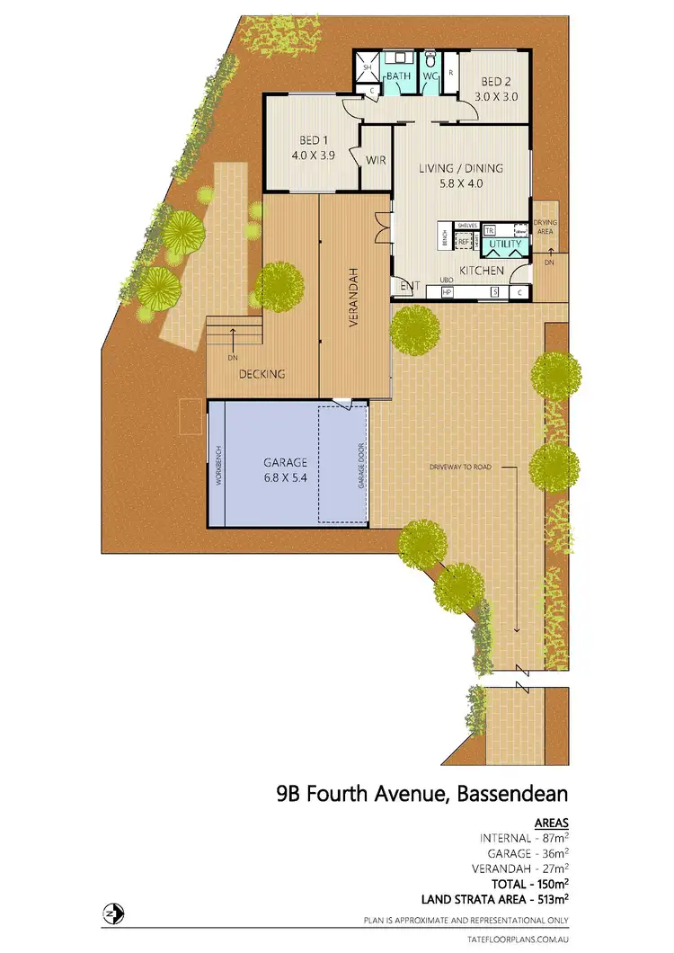 Floorplan of Homely house listing, 9B Fourth Avenue, Bassendean WA 6054
