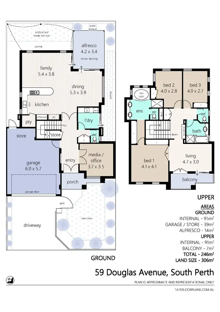 Floorplan of Homely house listing, 59 Douglas Ave, South Perth WA 6151