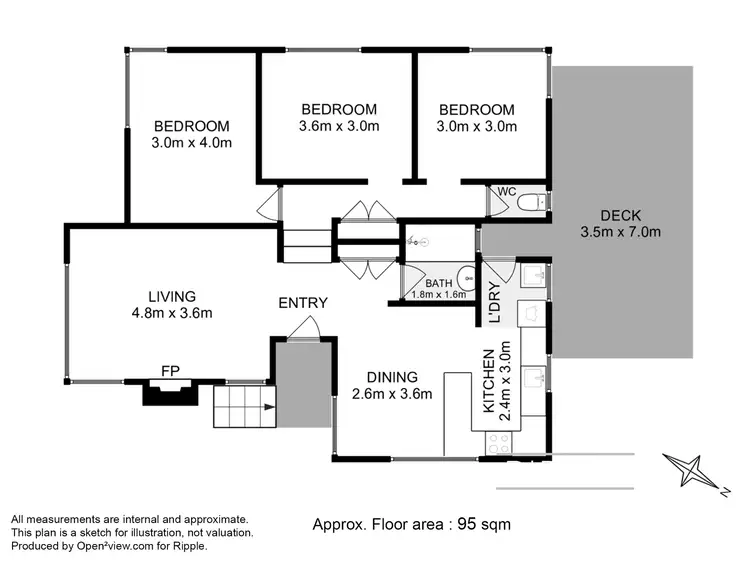 Floorplan of Homely house listing, 4 Asquith Court, Claremont TAS 7011