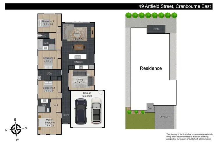 Floorplan of Homely house listing, 49 Artfield Street, Cranbourne East VIC 3977