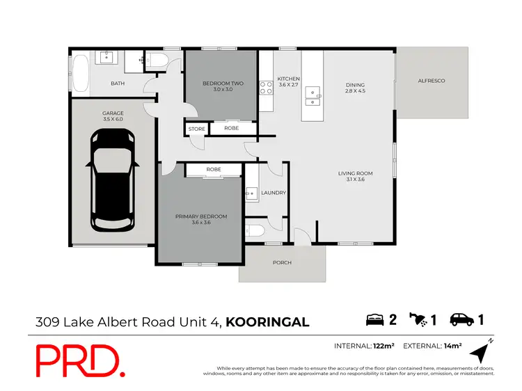 Floorplan of Homely unit listing, 4/309 Lake Albert Road, Kooringal NSW 2650