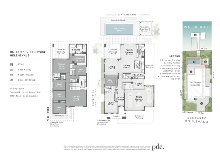Floorplan of Homely house listing, 107 Serenity Boulevard, Helensvale QLD 4212