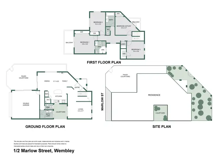 Floorplan of Homely house listing, 1/2 Marlow Street, Wembley WA 6014