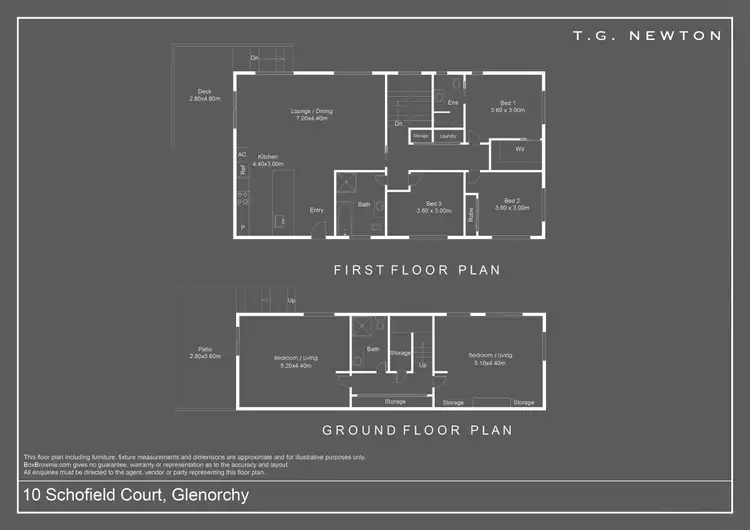 Floorplan of Homely house listing, 10 Schofield Court, Glenorchy TAS 7010