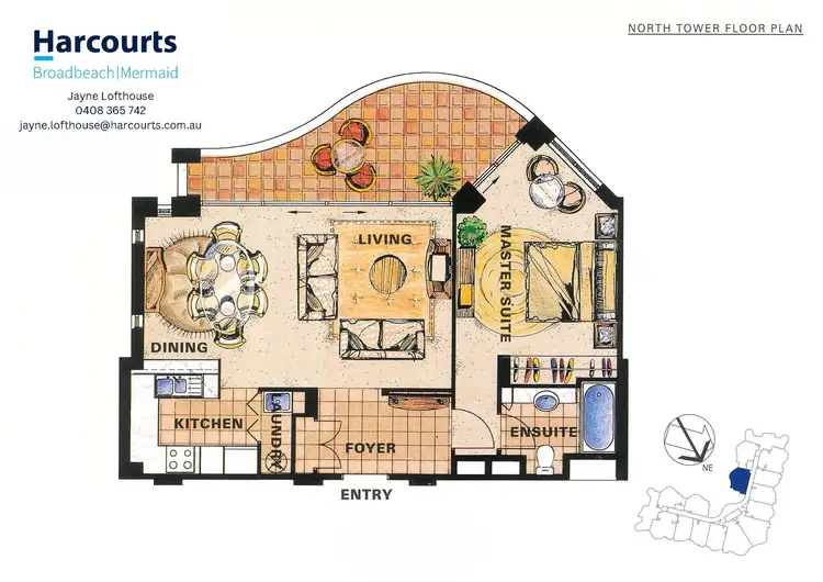 Floorplan of Homely unit listing, 2901/24-26 Queensland Avenue, Broadbeach QLD 4218