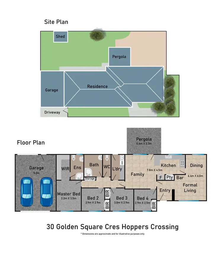 Floorplan of Homely house listing, 30 Golden Square Crescent, Hoppers Crossing VIC 3029